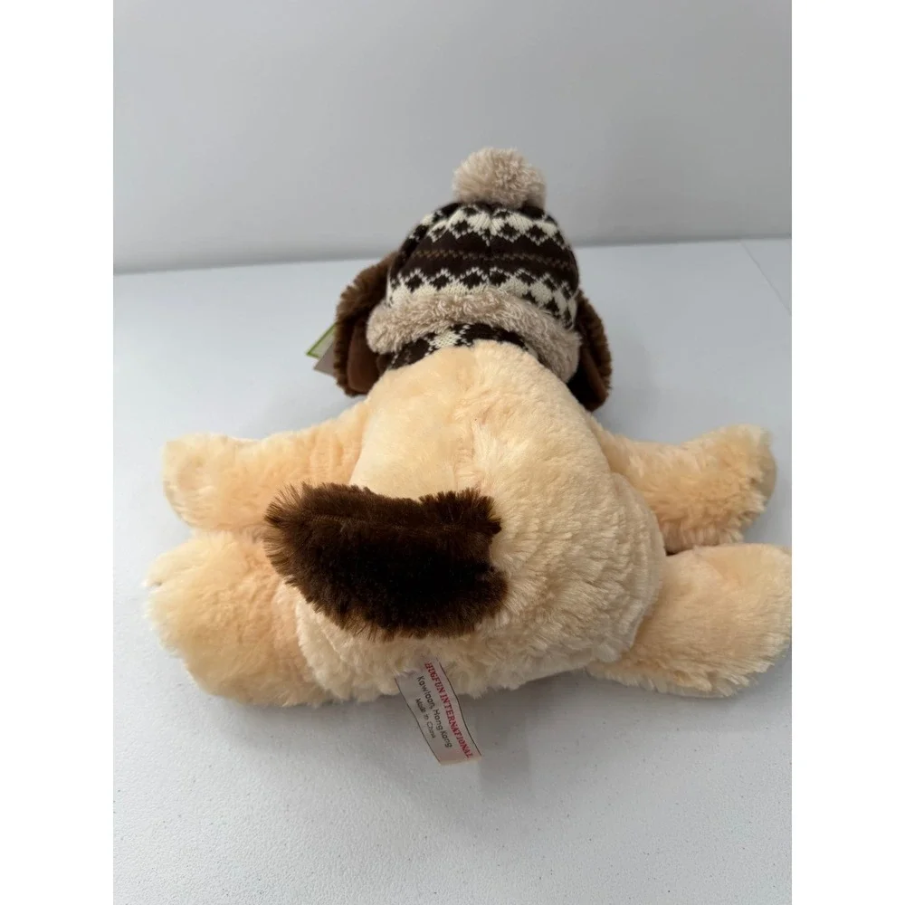 Hugfun St Jude Aiden Puppy Dog Plush Winter Hat Scarf 2017 Holiday Tan Brown 12
